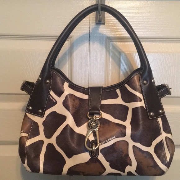 Dooney & Bourke Leather Lock Logo  Lg/Giraffe - Picture 3 of 16